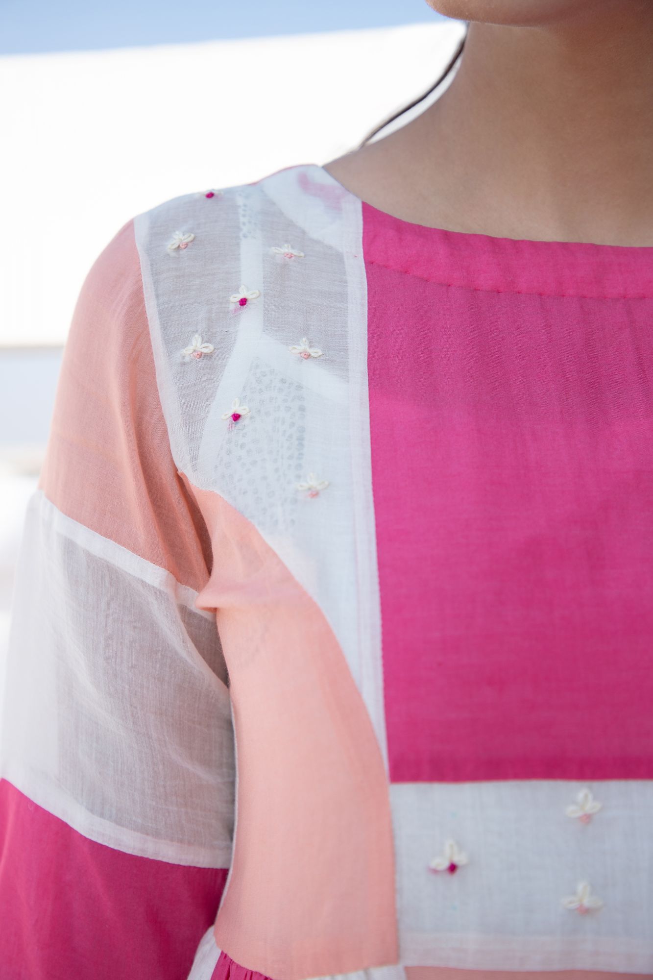 French Knot Panel Dress